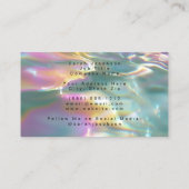 Carte De Visite Posh Luxury Opal Iridescent Style (Dos)
