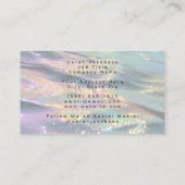 Carte De Visite Posh Luxury Opal Iridescent Style (Dos)