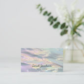 Carte De Visite Posh Luxury Opal Iridescent Style (Debout devant)