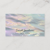 Carte De Visite Posh Luxury Opal Iridescent Style (Devant)