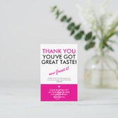 Carte De Visite Poshmark Merci (Debout devant)