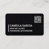 Carte De Visite Poshmark QR personnalisé (Devant)