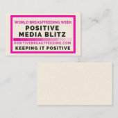 Carte de visite positif d'attaque éclaire de (Devant / Derrière)