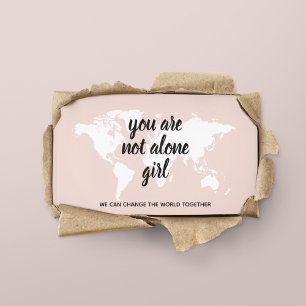 Carte De Visite Positif Vous N'Êtes Pas Seul Citation Motivation F