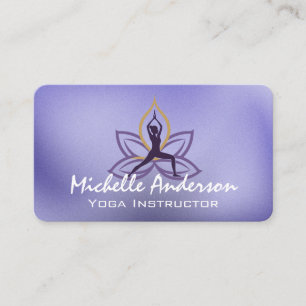 Carte De Visite Position du lotus en yoga Services de santé