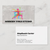 Carte De Visite Positions de yoga | Santé (Devant / Derrière)