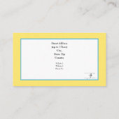 Carte De Visite Positivement sur le rivage (Dos)