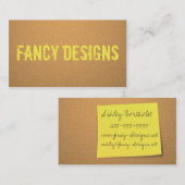 Carte De Visite Post-it (Devant / Derrière)