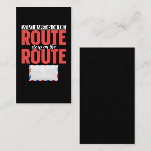 Carte De Visite Postal Worker Funny Mail Carrier (Devant / Derrière)