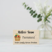 Carte De Visite Poste de ferme (Debout devant)