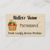 Carte De Visite Poste de ferme (Devant)