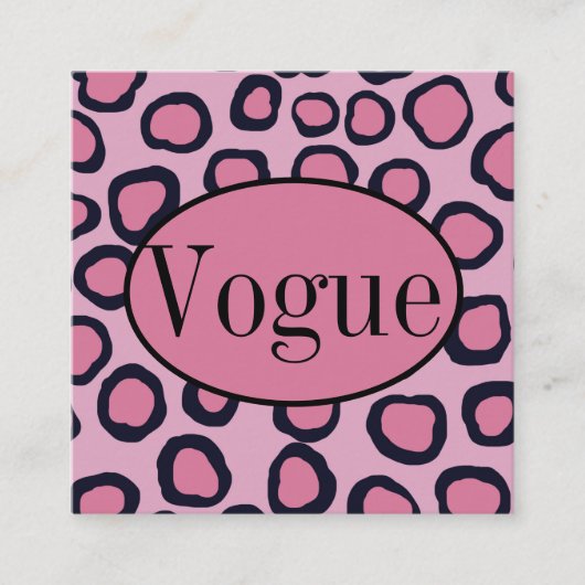 Carte de visite Poster de animal de Cheetah noir r (Devant)