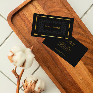 Carte De Visite Poster de animal foncé classique professionnel