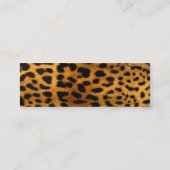 Carte de visite Poster de animal Leopard Fur Skinn (Dos)