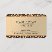 Carte de visite Poster de animal tendance (Dos)