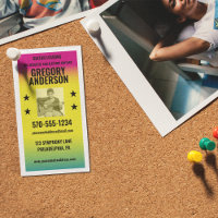 Poster de concert vintage musicien, professeur de