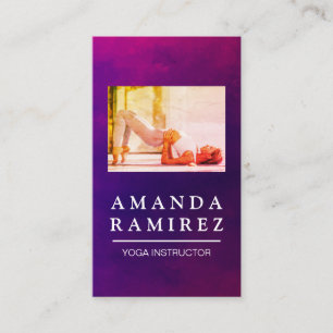 Carte De Visite Posture de yoga   Santé Bien-être