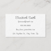 Carte de visite posy (Dos)