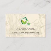 Carte De Visite Pot à thé pour | Feuilles de thé (Dos)