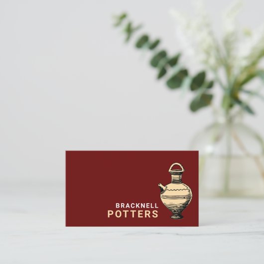 Carte De Visite Pot Ancien, Poterie, Poteries (Debout devant)