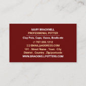 Carte De Visite Pot Ancien, Poterie, Poteries (Dos)