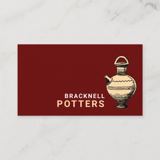 Carte De Visite Pot Ancien, Poterie, Poteries (Devant)