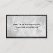 Carte De Visite Pot avec ingrédients | Chef cuisinier (Dos)