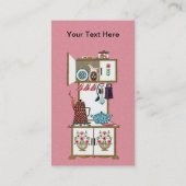 Carte De Visite Pot café vintage Antique Retro (Dos)