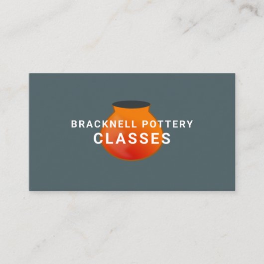 Carte De Visite Pot Conception, Cours De Poterie, Potters (Devant)