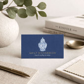 Carte De Visite Pot de jarre au gingembre Logo de poterie Bleu/Bla