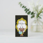 Carte De Visite Pot de miel mignon Bee Hive Polka Point (Debout devant)
