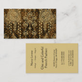 CARTE DE VISITE POT-POURRI VICTORIEN, WINDCHIMES : TOPAZE (Devant / Derrière)