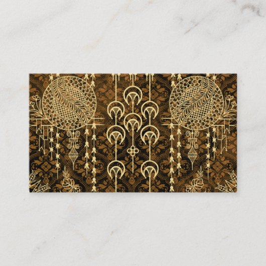 CARTE DE VISITE POT-POURRI VICTORIEN, WINDCHIMES : TOPAZE (Devant)