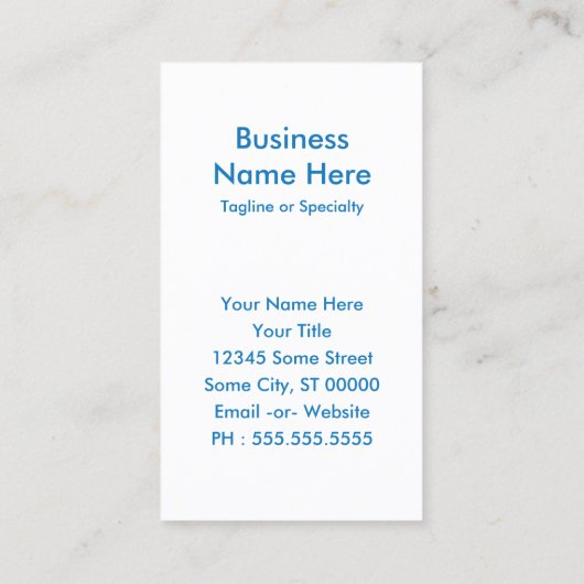 Carte De Visite poteau (Dos)