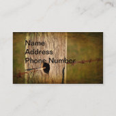 Carte De Visite Poteau de clôture et fil barbelé (Dos)