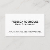 Carte De Visite Poteau en barbier | Accessoires de coupe de cheveu (Dos)