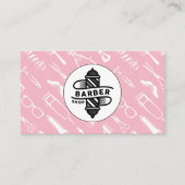 Carte De Visite Poteau en barbier | Accessoires de coupe de cheveu (Devant)