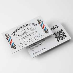 Carte De Visite Poteau en barbre gris clair Élégant récompense de