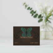 Carte de visite potelé brûlé de papillon (Debout devant)