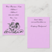 Carte de visite potelé d'ange (Devant / Derrière)