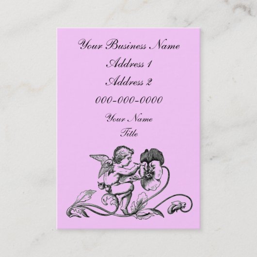 Carte de visite potelé d'ange (Devant)