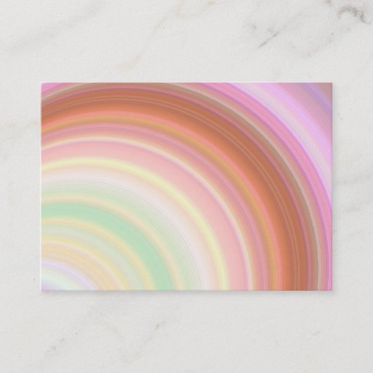 Carte de visite potelé de couleurs (Devant)