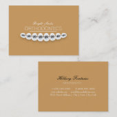 Carte de visite potelé de dentiste d'orthodontiste (Devant / Derrière)