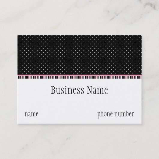 Carte de visite potelé de motel de sièste (Devant)