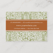 Carte de visite potelé de paysage de Nouveau d'art (Dos)