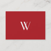 Carte de visite potelé de rouge indien de (Dos)