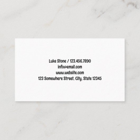 Carte De Visite Poterie artisanale (Dos)