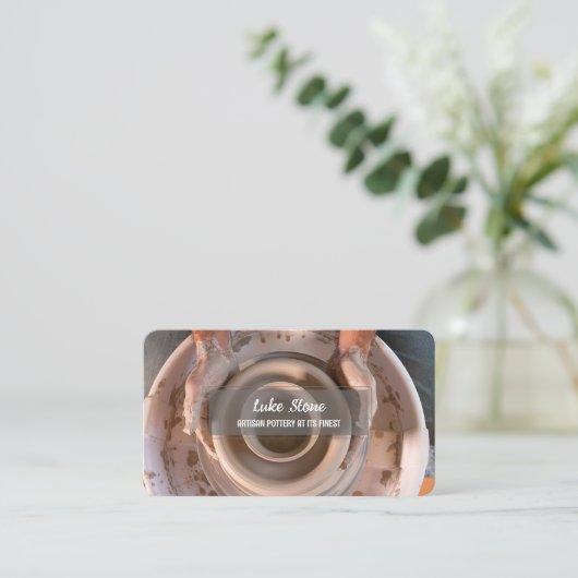 Carte De Visite Poterie artisanale (Debout devant)