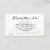 Carte De Visite Poterie artisanale Calligraphie moderne Logo Scrip (Dos)