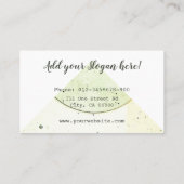 Carte De Visite Poterie artisanale Calligraphie moderne Logo Scrip (Dos)